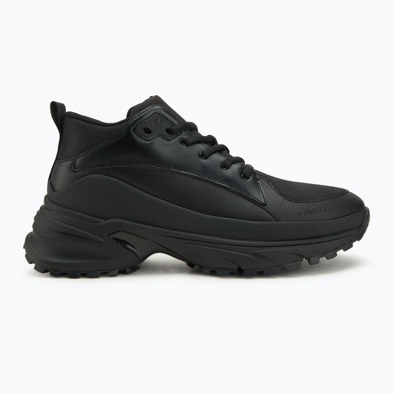 Buty męskie Calvin Klein YM0YM01418 Hike Runner Mid Laceup Tech Mix triple black 2
