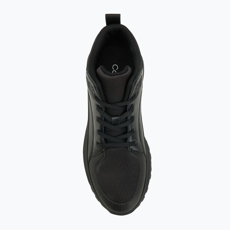 Buty męskie Calvin Klein YM0YM01418 Hike Runner Mid Laceup Tech Mix triple black 5