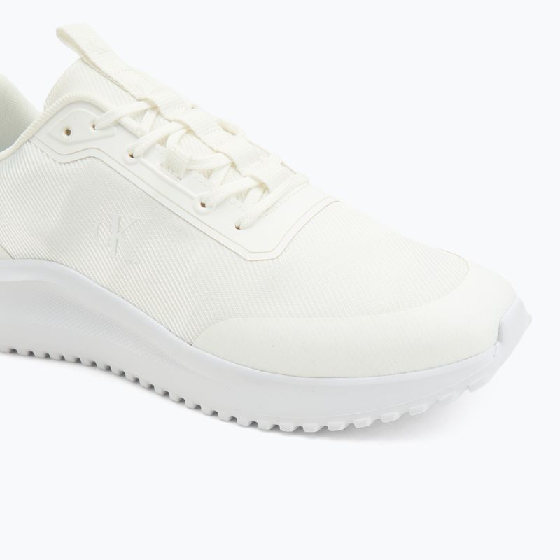 Buty męskie Calvin Klein YM0YM01442 Eva Runner Lace Up Mat Mix 0GJ triple bright white 7