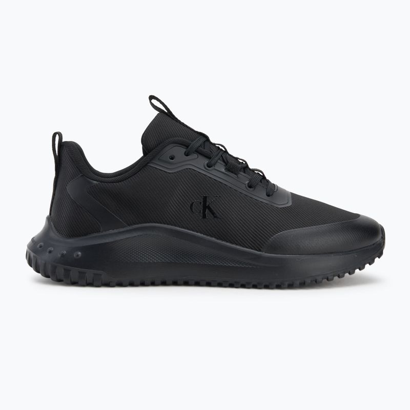 Buty męskie Calvin Klein YM0YM01442 Eva Runner Lace Up Mat Mix 0GJ triple black 2