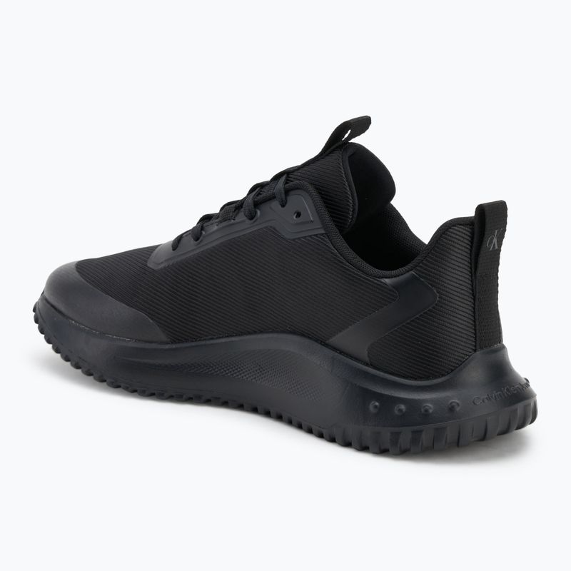 Buty męskie Calvin Klein YM0YM01442 Eva Runner Lace Up Mat Mix 0GJ triple black 3