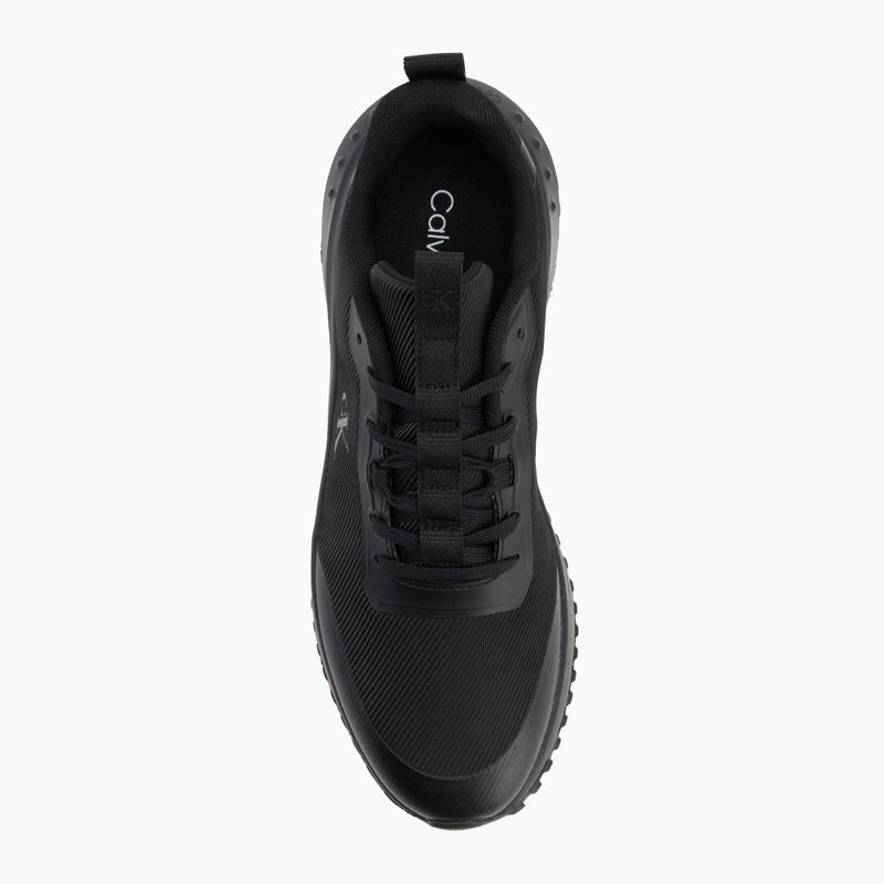 Buty męskie Calvin Klein YM0YM01442 Eva Runner Lace Up Mat Mix 0GJ triple black 5