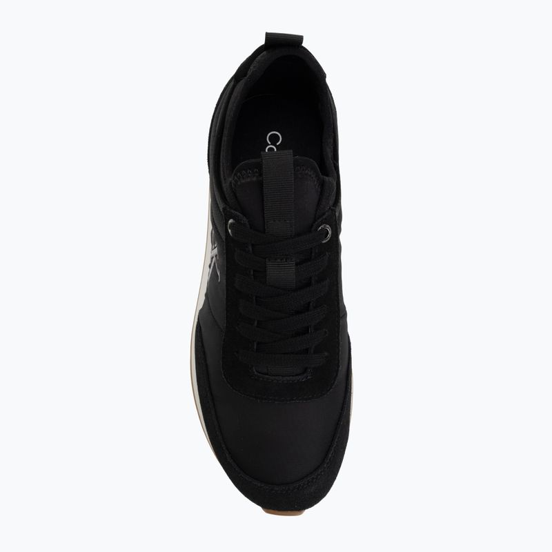 Buty damskie Calvin Klein YW0YW02060 Retro Runner Sock Laceup Mix Mat black/gyn metal/gum 5