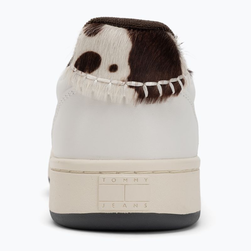 Buty damskie Tommy Hilfiger Archive 98 Calf Hair Tab ecru/dark coffe 6