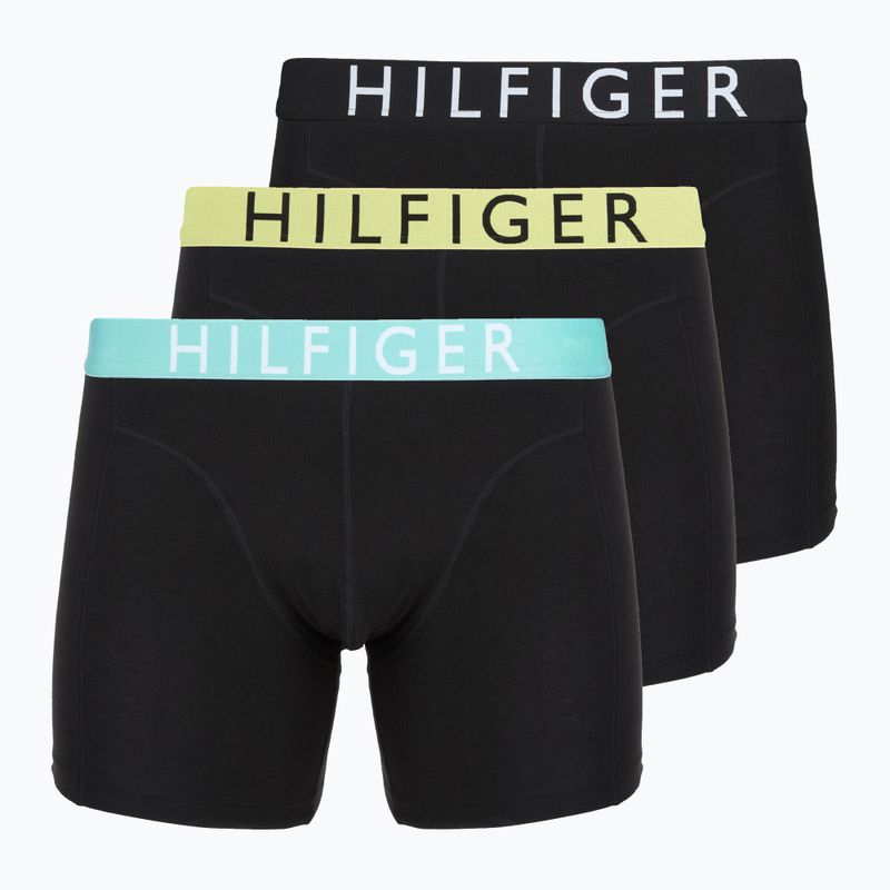 Bokserki Tommy Hilfiger Brief 3-pak lemon curd/arctic aqua/black