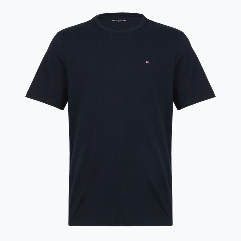 Koszulka męska Tommy Hilfiger Cotton Short 3 pack navy blue/utility sage/white 4