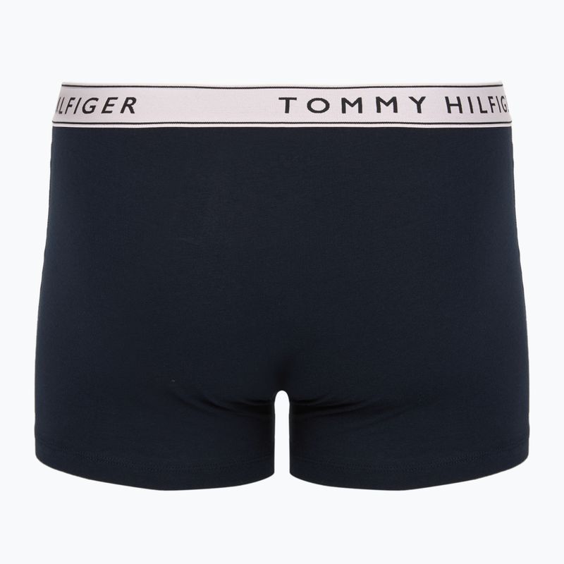 Bokserki Tommy Hilfiger Trunk WB 3 pary purple pink/antique silverer/aegean sea 2