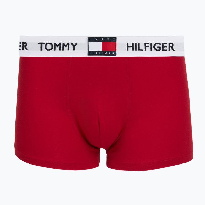 Bokserki męskie Tommy Hilfiger Trunk medium red/white/navy blue 3