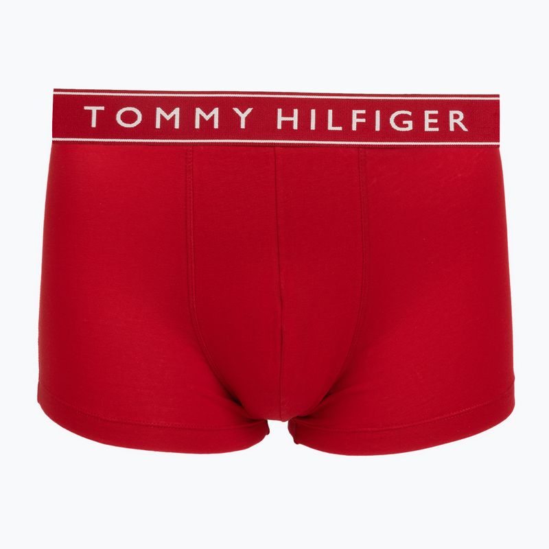 Bokserki męskie Tommy Hilfiger Trunk Dtm white/medium red/navy blue 3