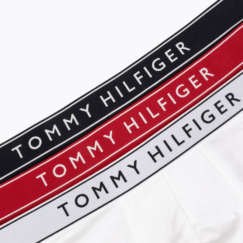 Bokserki męskie Tommy Hilfiger Trunk Dtm white/medium red/navy blue 6