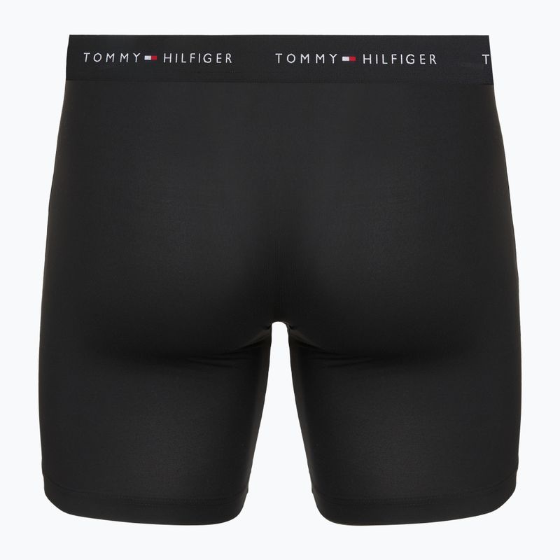 Bokserki męskie Tommy Hilfiger Micro Long 3 pack black/black/black 3