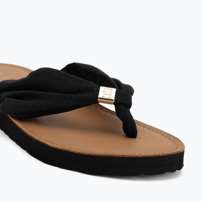 Japonki damskie Tommy Hilfiger Footbed Summer Sandal Leather black 7