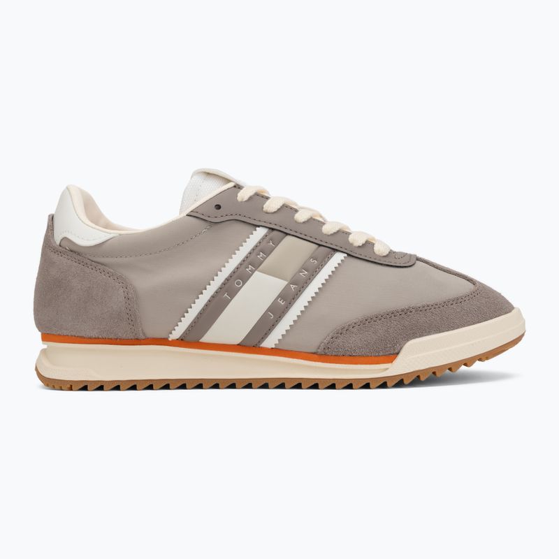 Buty męskie Tommy Jeans Retro Runner Cleated Mix porcini taupe 2