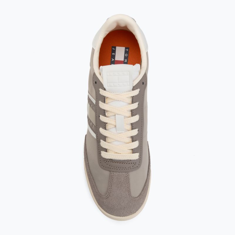 Buty męskie Tommy Jeans Retro Runner Cleated Mix porcini taupe 5