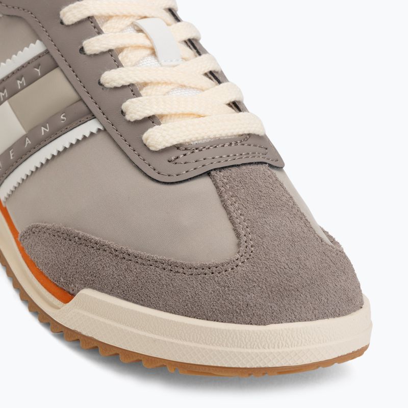 Buty męskie Tommy Jeans Retro Runner Cleated Mix porcini taupe 7