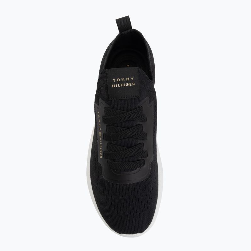 Buty damskie Tommy Hilfiger Knit Extralight Runner black 5