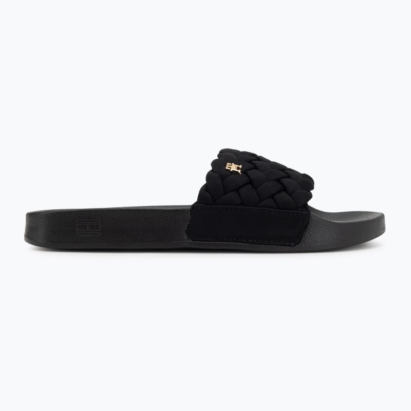 Klapki damskie Tommy Hilfiger Braided Pool black 2