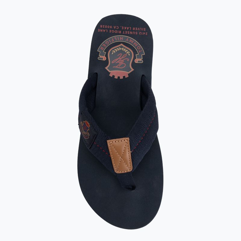 Japonki męskie Tommy Hilfiger Patch Beach Sandal desert sky 5