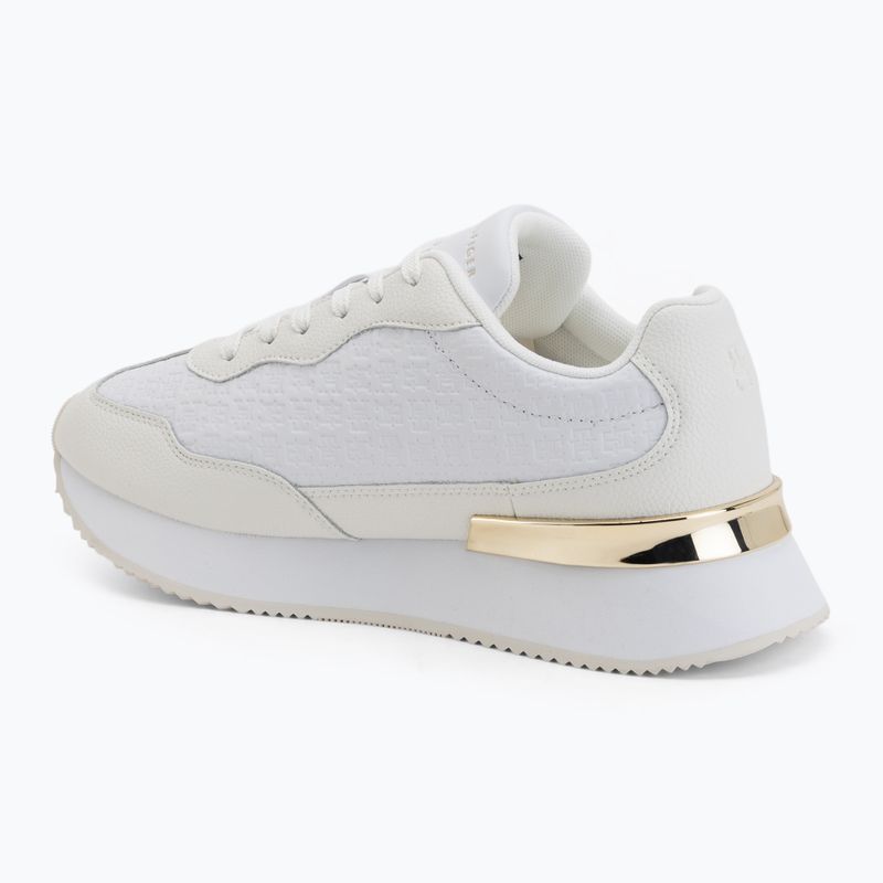 Buty damskie Tommy Hilfiger Chic Monogram Runner white/ecru 3