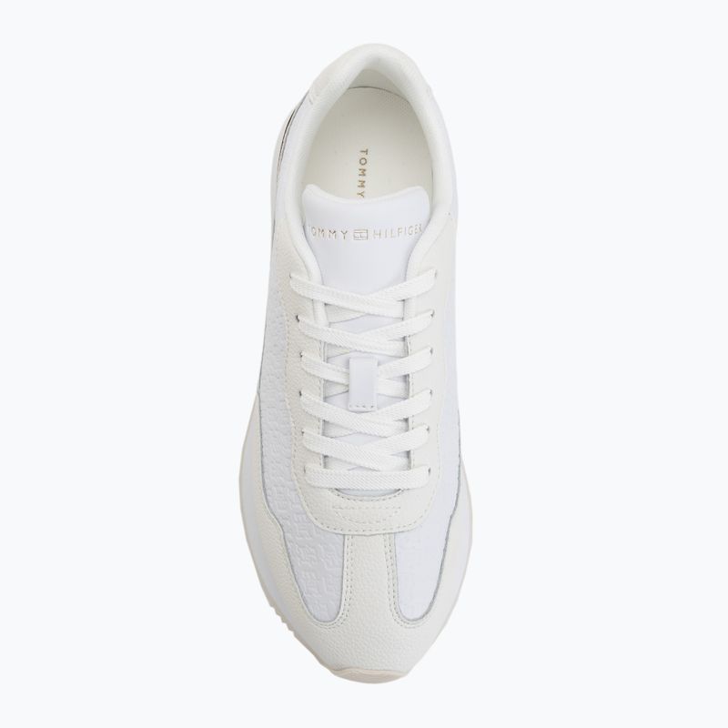 Buty damskie Tommy Hilfiger Chic Monogram Runner white/ecru 5