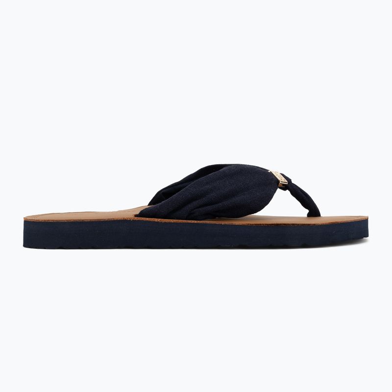 Japonki damskie Tommy Hilfiger Footbed Summer Sandal Leather space blue 2