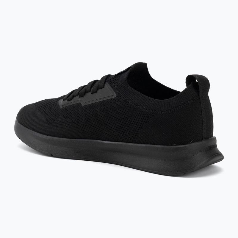 Buty męskie Tommy Hilfiger Lightweight Knitted Runner black 3