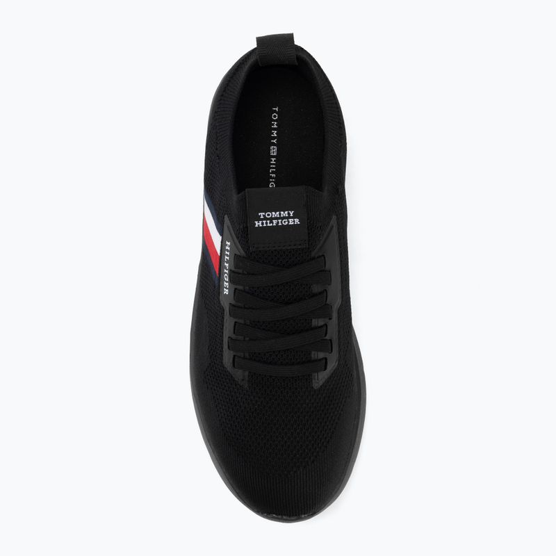 Buty męskie Tommy Hilfiger Lightweight Knitted Runner black 5