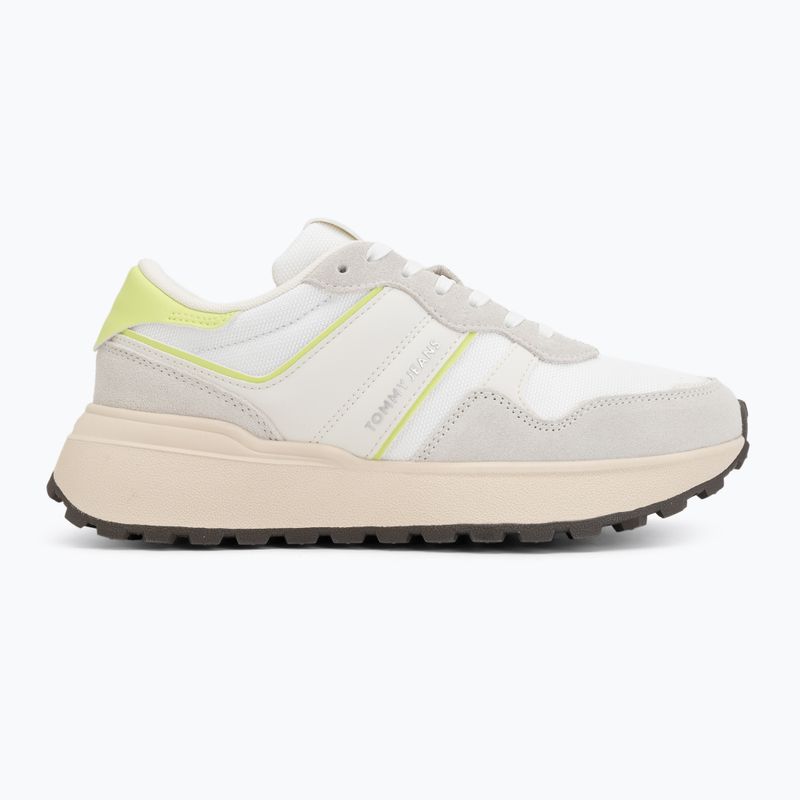 Buty damskie Tommy Jeans Sporty Runner lime essence/ivory 2