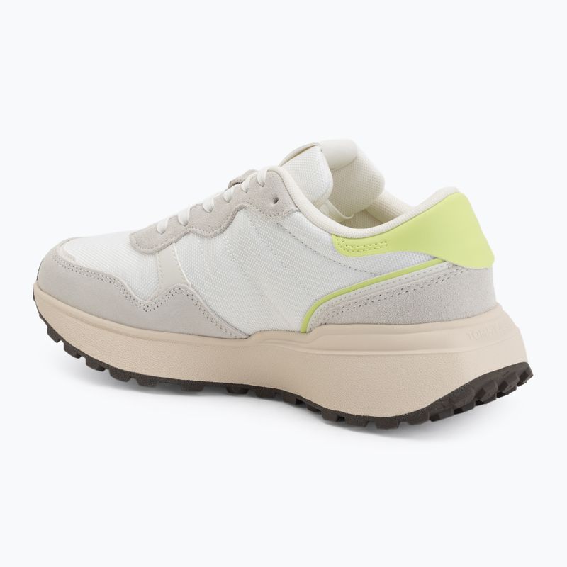 Buty damskie Tommy Jeans Sporty Runner lime essence/ivory 3