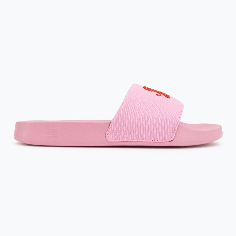Klapki damskie Tommy Hilfiger Script Pool rose petal 2