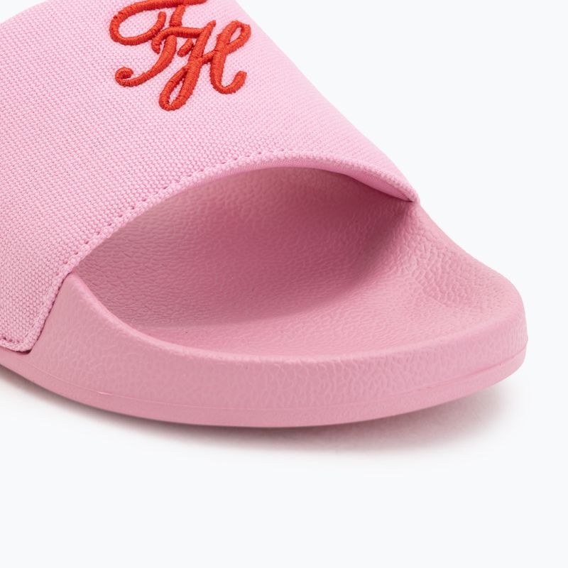 Klapki damskie Tommy Hilfiger Script Pool rose petal 7