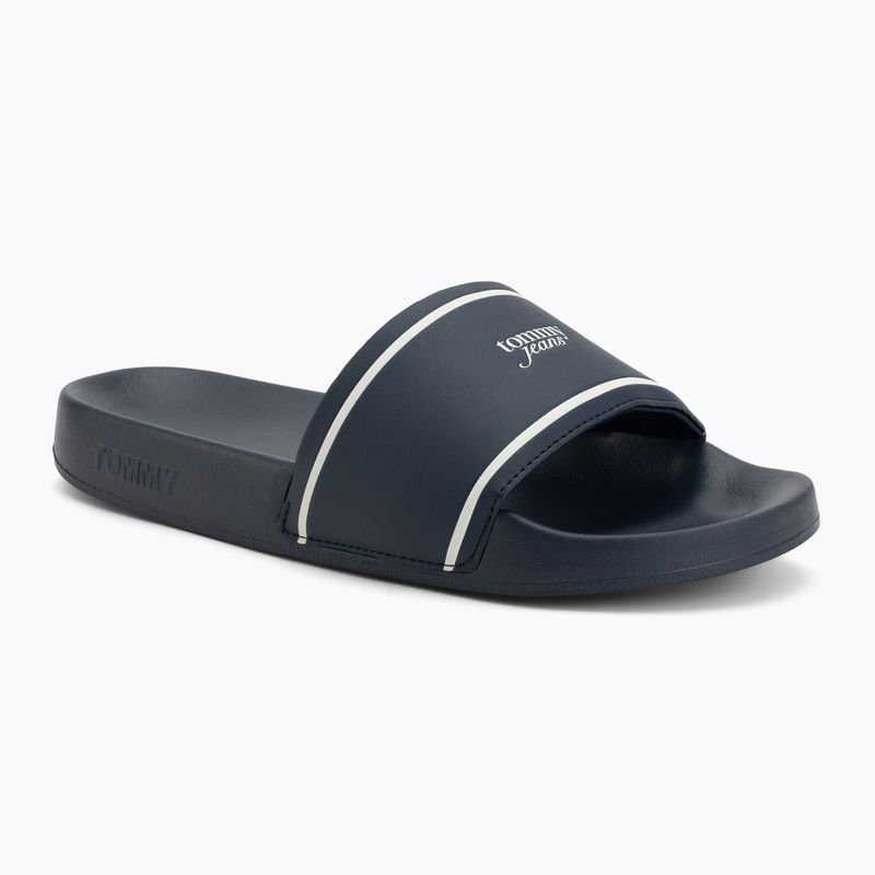 Klapki damskie Tommy Jeans Poolslides dark night navy
