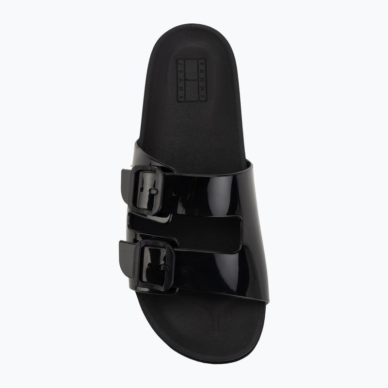 Klapki damskie Tommy Jeans Comfort Jelly black 5