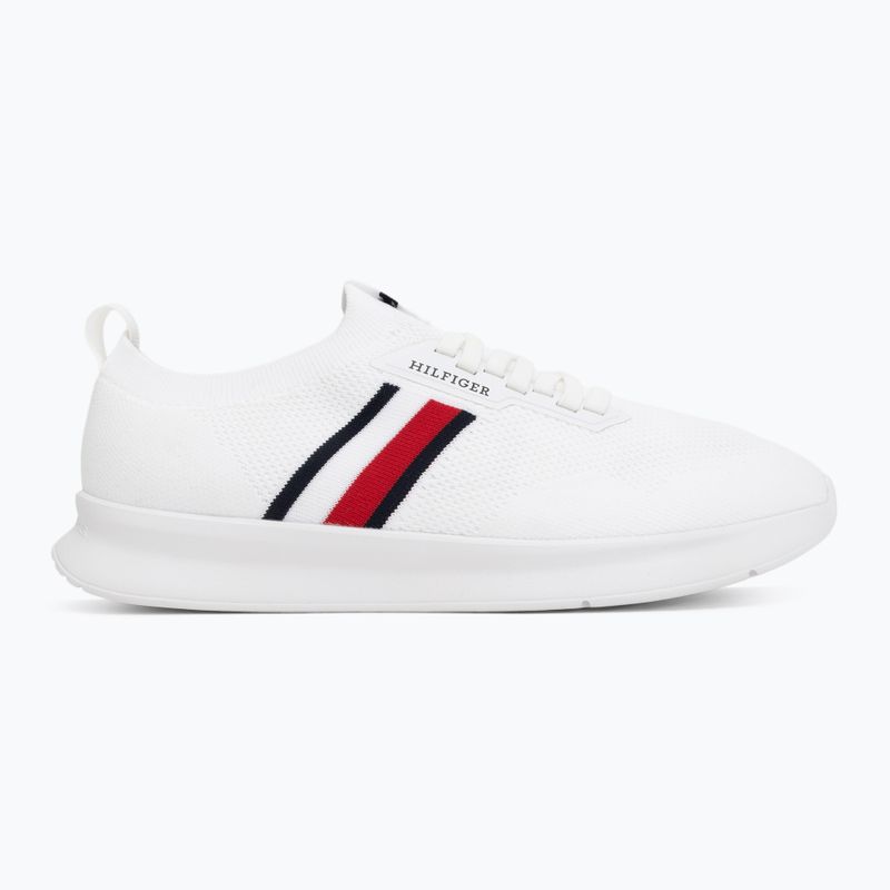 Buty męskie Tommy Hilfiger Lightweight Knitted Runner white 2