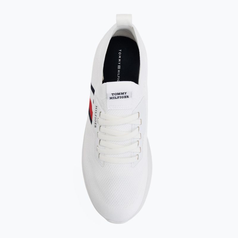 Buty męskie Tommy Hilfiger Lightweight Knitted Runner white 5