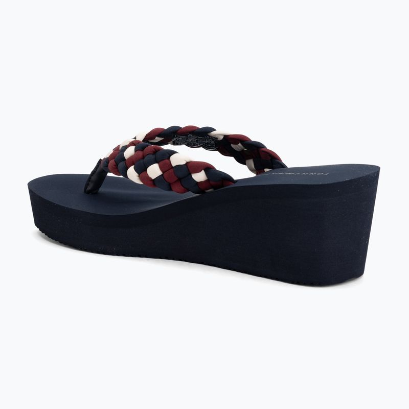 Japonki damskie Tommy Hilfiger Wedge Braided Summer Sandal rwb 3