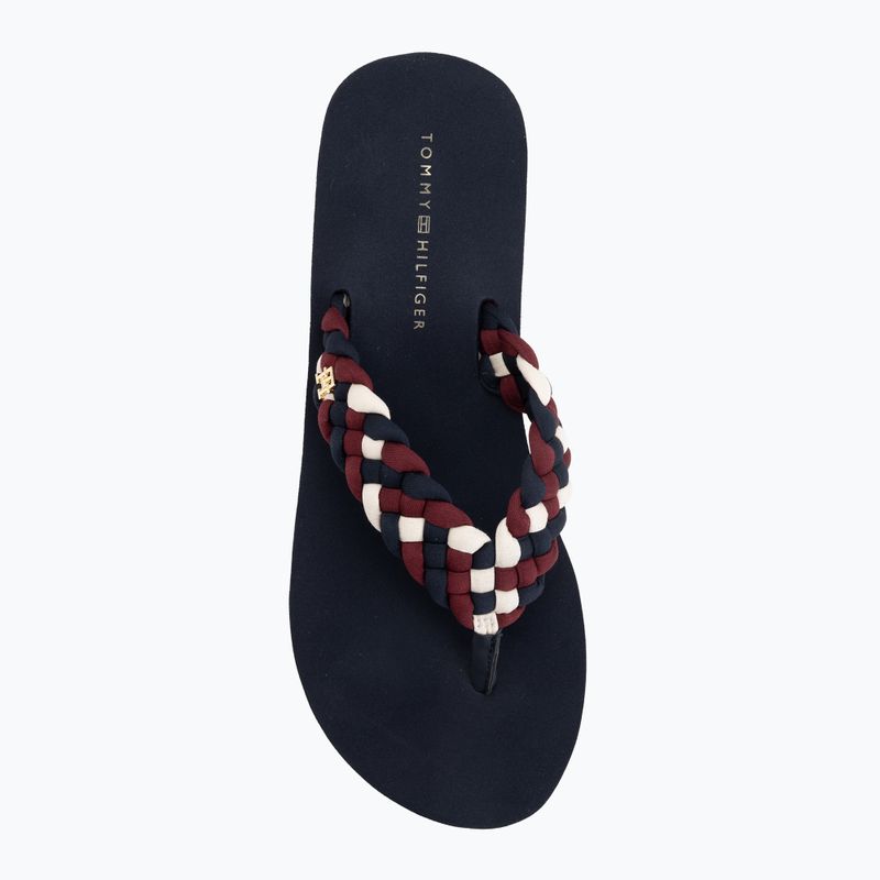 Japonki damskie Tommy Hilfiger Wedge Braided Summer Sandal rwb 5