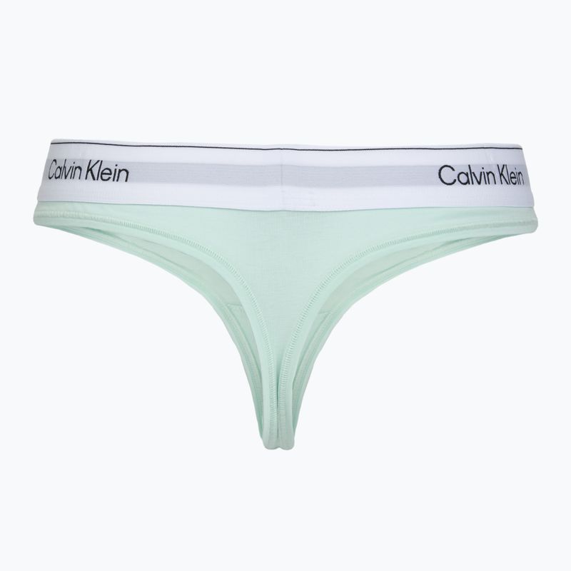 Stringi damskie Calvin Klein LV00QF8518 Thong feel the mint 2