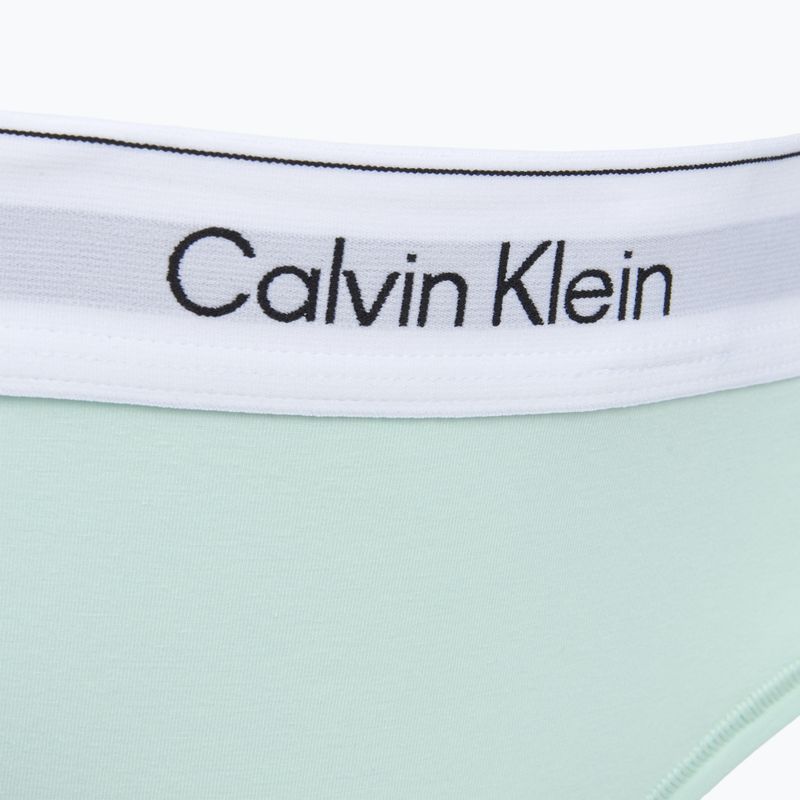 Stringi damskie Calvin Klein LV00QF8518 Thong feel the mint 3
