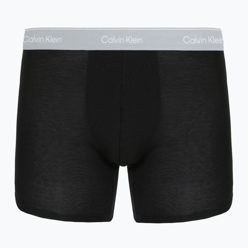Bokserki Calvin Klein LV00NB4394 Brief 3 pary black w/darkest spruce wb/black w 2