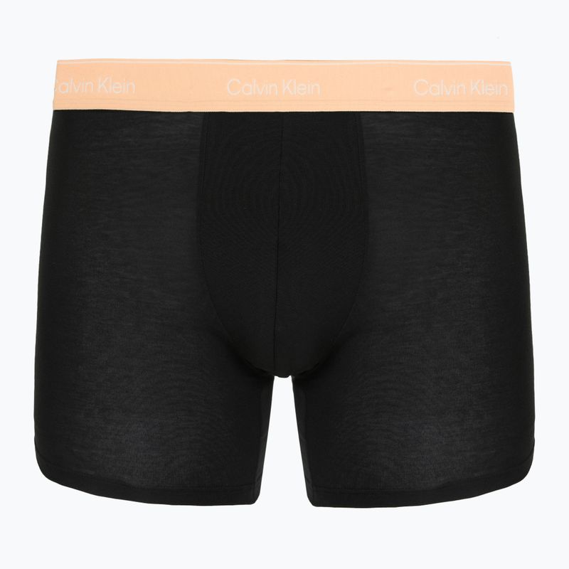 Bokserki Calvin Klein LV00NB4394 Brief 3 pary black w/darkest spruce wb/black w 5