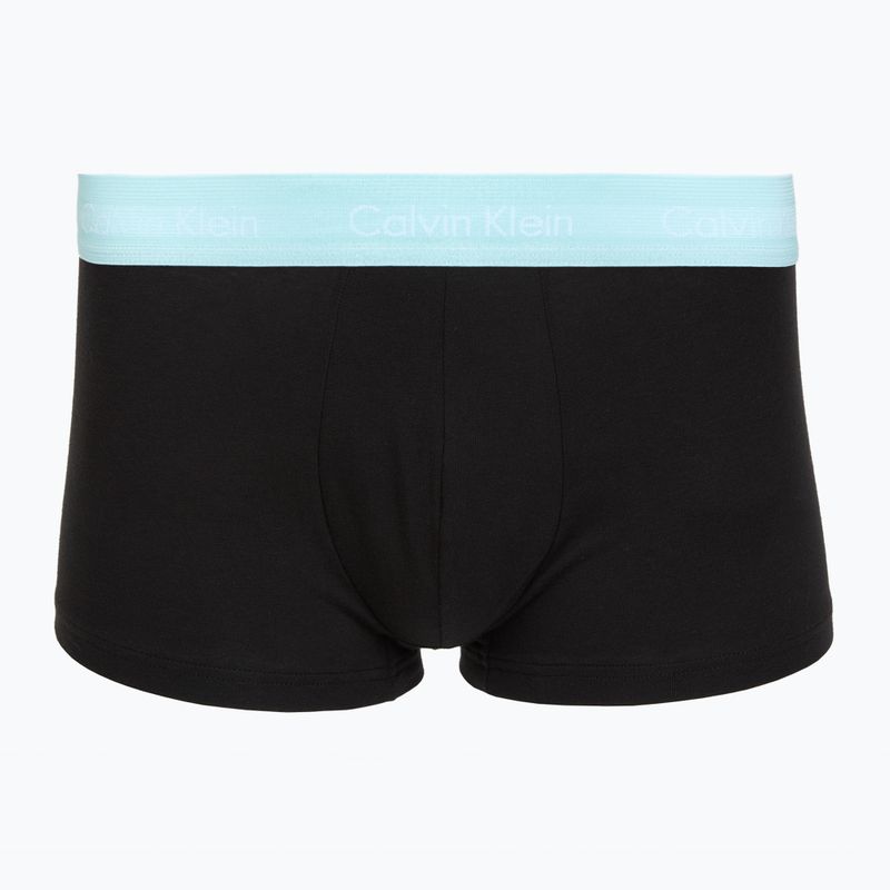 Bokserki Calvin Klein LV00NB4412 Low Rise Trunk 5 par black w plume wb/black w misty sage wb 2