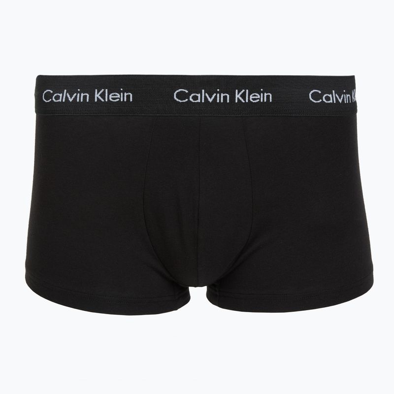Bokserki Calvin Klein LV00NB4412 Low Rise Trunk 5 par black w plume wb/black w misty sage wb 6