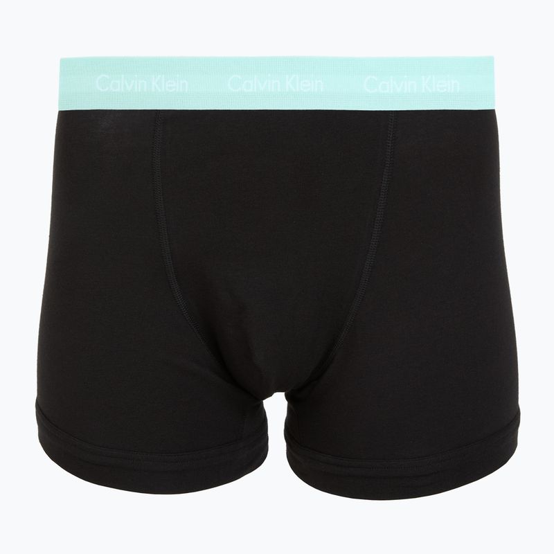 Bokserki męskie Calvin Klein 0000U2662G Trunk 3 pary black w plume wb/black w misty sag 2