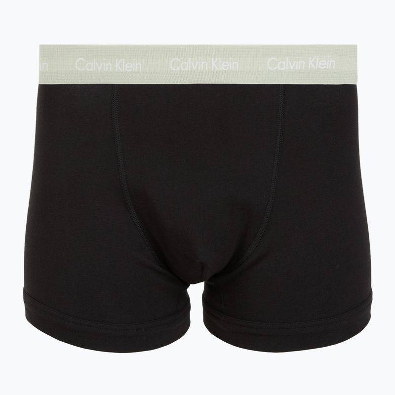 Bokserki męskie Calvin Klein 0000U2662G Trunk 3 pary black w plume wb/black w misty sag 3