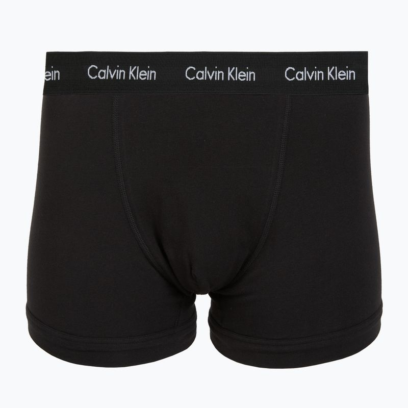 Bokserki męskie Calvin Klein 0000U2662G Trunk 3 pary black w plume wb/black w misty sag 4