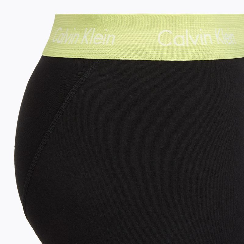 Bokserki męskie Calvin Klein 0000U2662G Trunk 3 pary black w green bloom wb/black w da 4