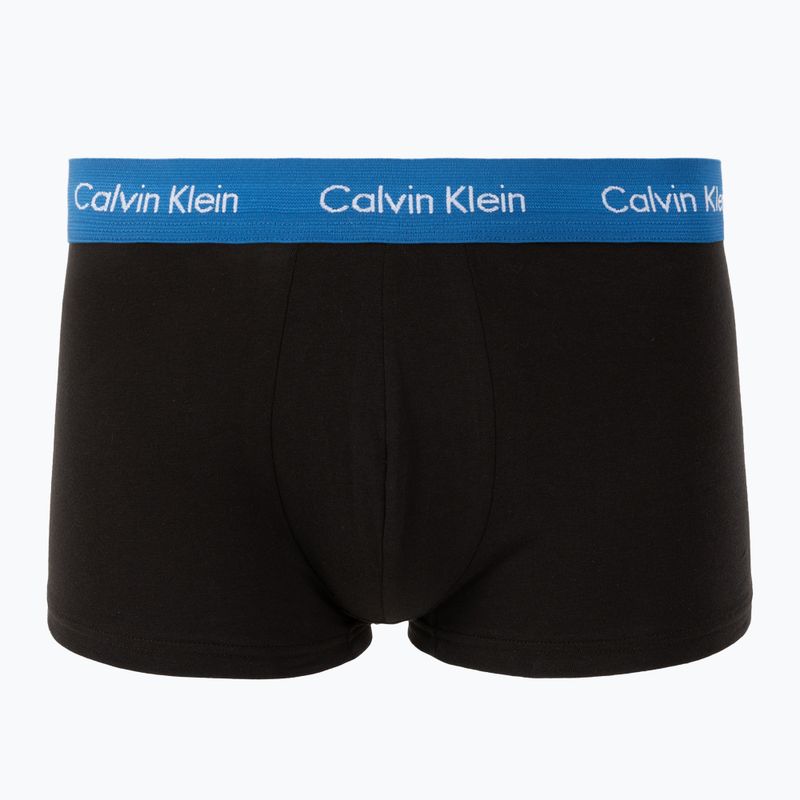 Bokserki męskie Calvin Klein 0000U2664G Low Rise Trunk 3 pary black/classic blue/black 2