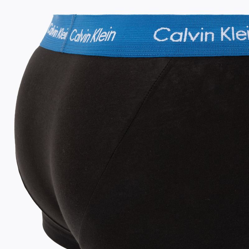 Bokserki męskie Calvin Klein 0000U2664G Low Rise Trunk 3 pary black/classic blue/black 4