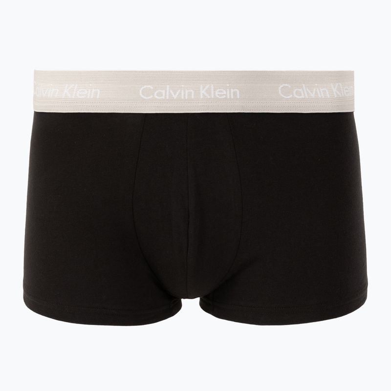 Bokserki męskie Calvin Klein 0000U2664G Low Rise Trunk 3 pary black/classic blue/black 5